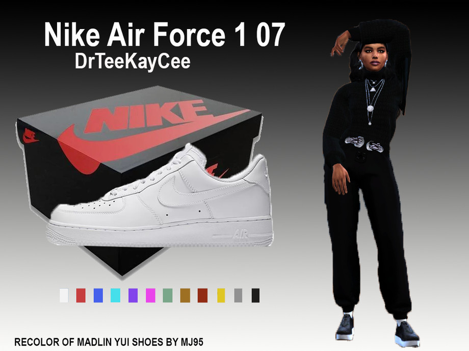 Cellar reins Separately The Sims Resource - Nike Air Force 1 07 Edition - NEEDS MESH