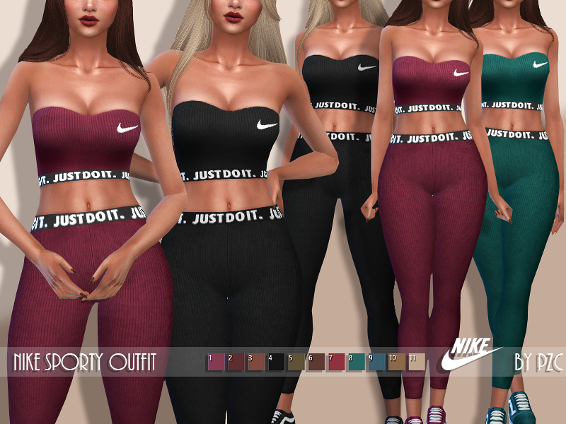 The Sims Resource Nike Sporty Outfit