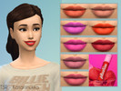 Sims 4 — Plushies Matte Sorbet Lipsticks by Katariinukka2 — - 9 Colors of matte sorbet lipsticks