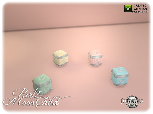 Sims 4 — Moonchild kids bedroom part 2 cube deco color 2 by jomsims — Moonchild kids bedroom part 2 cube deco color 2