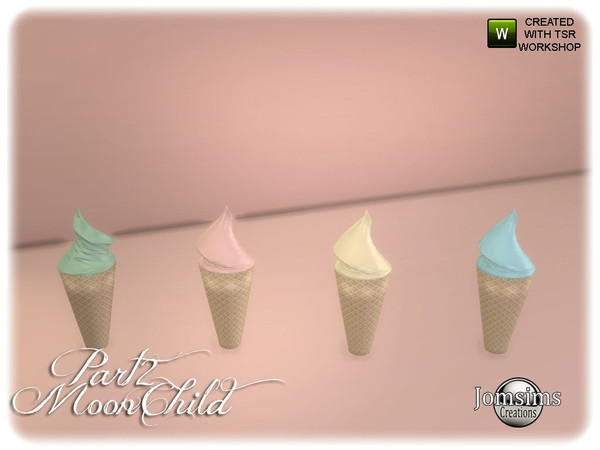 Sims 4 — Moonchild kids bedroom part 2 deco ice cream more small by jomsims — Moonchild kids bedroom part 2 deco ice
