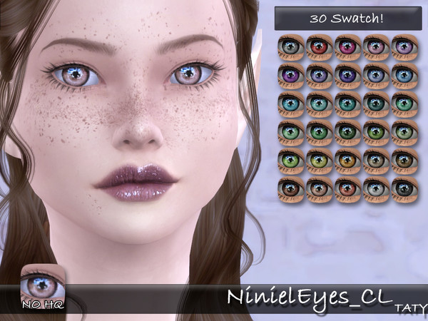 Sims 4 — [Ts4]Taty_NinielEyes_CL by tatygagg — - Female, Male - Human, Alien - Toddler to Elder - Hq Compatible