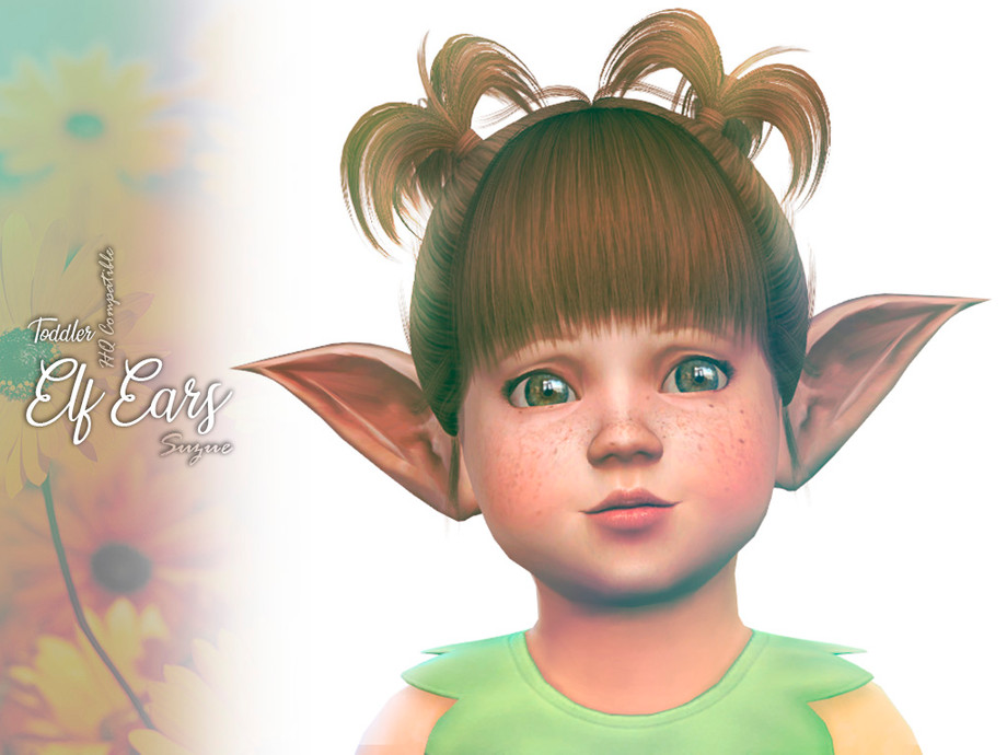 Sims 4 - Elf Ears Toddler by Suzue - -New Mesh (Suzue) -Female and Male (To...