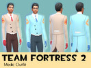 Sims 4 — Team Fortress 2 Medic Outfit - Vintage Glamour by PinkPyroPlays — A simple custom TF2 medic outfit for the Sims
