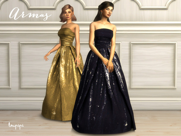 Sims 4 — Armas by laupipi2 — Hey guys! I was inspired by Ana de Armas' dress when I created this dress! She was stunning