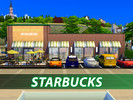 Sims 4 — Starbucks Cafe by DesireLuxe — Need a new hangout or study spot for your university and high school Sims? Send