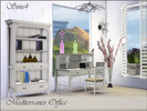 Sims 4 — Mediterraneo Office by Pilar — The light of the Mediterranean