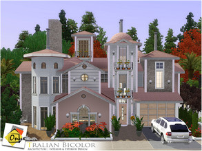 Sims 3 — Tralian Bicolor by Onyxium — On the first floor: Living Room | Dining Room | Kitchen | Bathroom | Garage On the