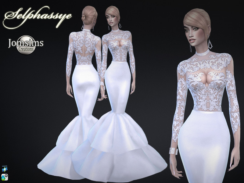 The Sims Resource Selphassye Wedding Dress