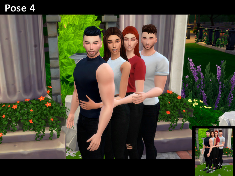 The Sims Resource Fun Group Pose Pack