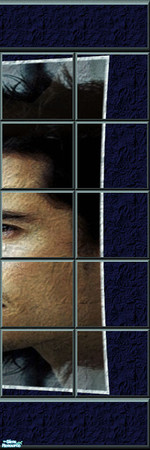 Sims 2 — Winter Wonderland Dark D by simwoman77 — A winter-colored set of walls and floors for Orlando Bloom lovers: