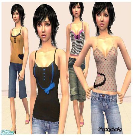Sims 2 — Set for teens by pretty_baby — This is a set inspired from the wonderful artist justtschibi. I love this mesh