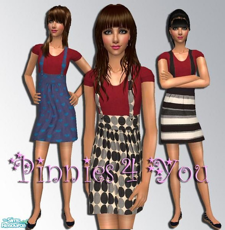 Sims 2 — Pinnies 4 U by pretty_baby — I love pinnys and i wanted my sims to wear some cute ones:) no mesh is needed. i