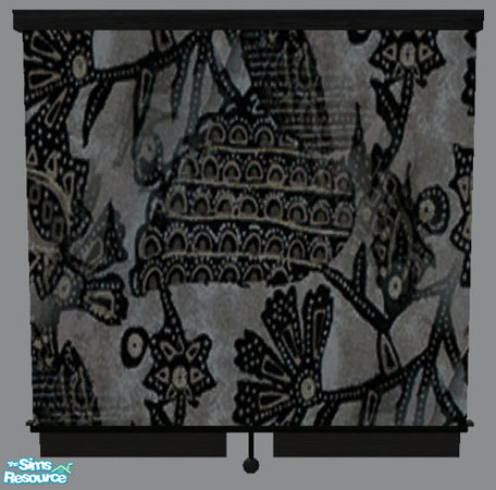 Sims 2 — TC 70 Living Room - Curtain by jennikj — This is a recolor using Texture Challenge 70