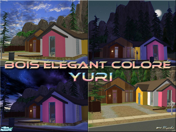Sims 2 —  by Alyosha — The fifth lot in the Bois Elegant series, YURI, a starter home! Has a bedroom with bed and