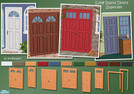 Sims 2 — Long Island Doors Superset by Windkeeper — Part 1 and 2. Simple but elegant entrance doors. Colors match Maxis