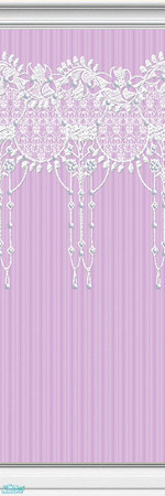 Sims 2 — Lace Walls - Stripes - Plum - 14 by maylynn55 — This wallpaper is plum/purple/lavender with a stripe background