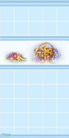 Sims 2 — Flower basket tiled by devilishdawn —  Has a matching floor
