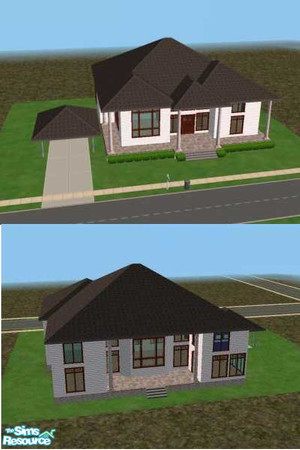 Sims 2 — Mansion by katje96 — Yet another mansion. I just really liked this floor plan