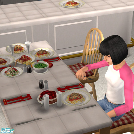Sims 2 — The Spread Cake Red Tomatoe - #418103 by DOT — The Spread Cake Red Tomatoe JRon Table Clutter. Sims 2 by DOT of