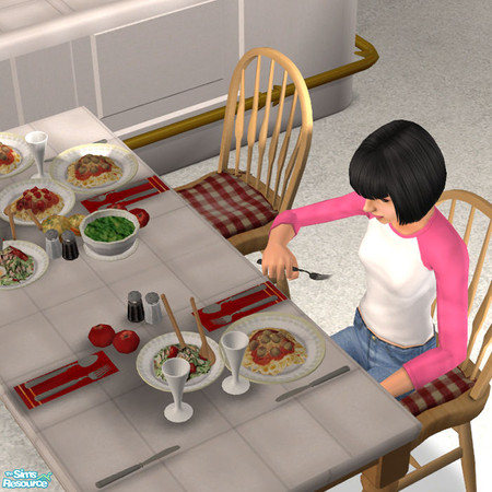 Sims 2 — The Spread 3 Tomatoe - #418098 by DOT — The Spread 3 Tomatoe JRon Table Clutter. Sims 2 by DOT of The Sims