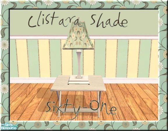 Sims 2 — Clubside Bedroom - llistara shade by jeni — A recolour of the Maxis llistara lampshade in "Sixty-One"