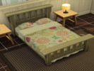 Sims 4 — Distressed floral Beds  by kimtindle — base game beds with distressed bedding. Thank you for the downloading