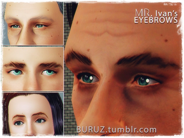Sims 3 —  by Buruz — Eyebrows for all ages. Male / Female.