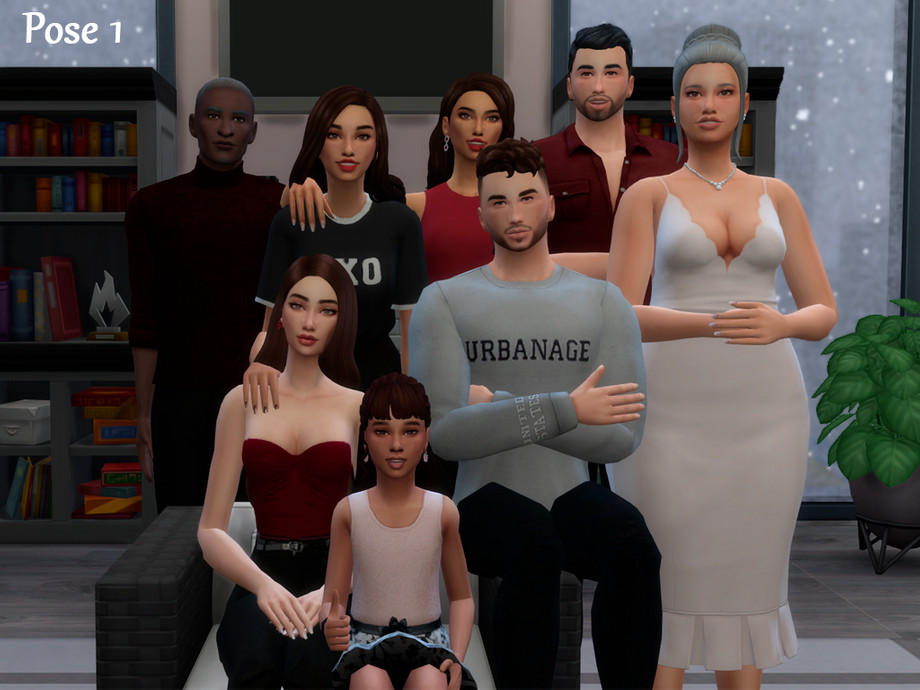 I tried a pose for 25 sims and it was harderer than I thought it would be.  😭 : r/Sims4