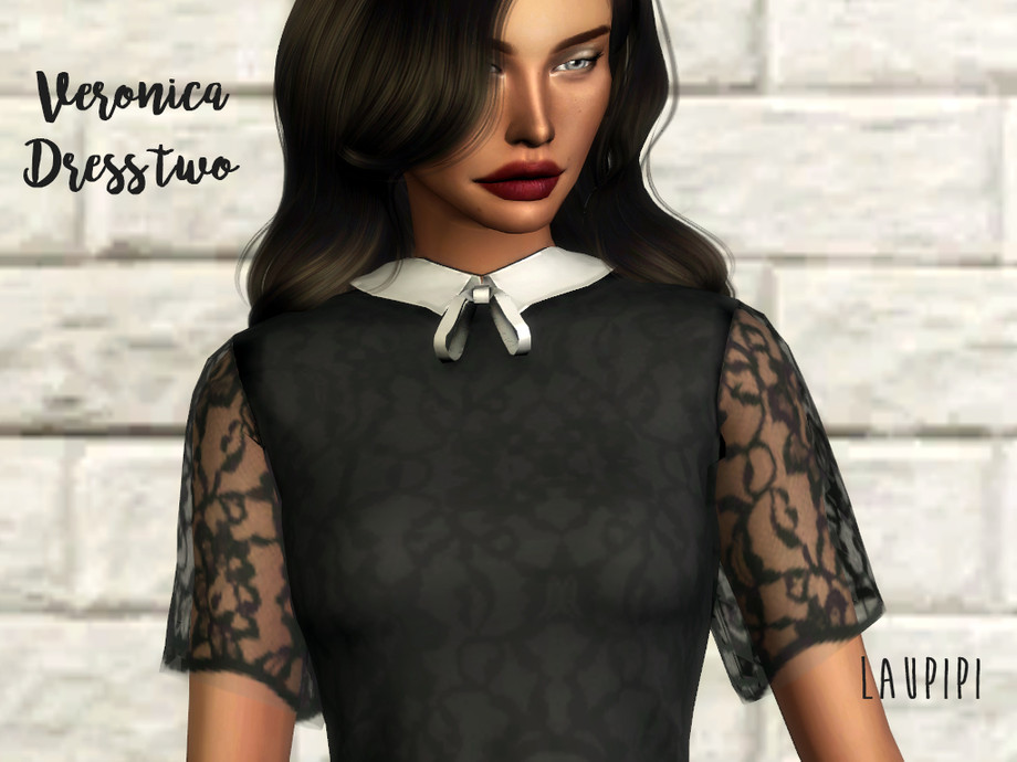 Sims 4 - Veronica Dress two by laupipi2 - Final dress of the mini collectio...