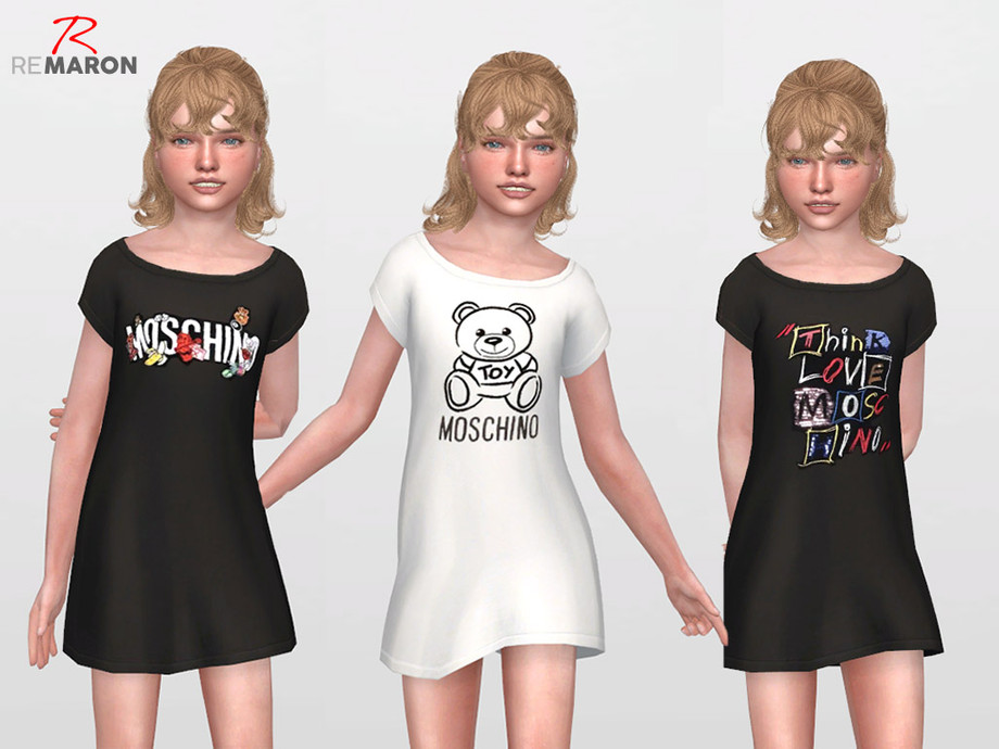 The Sims Resource - Moschino Dress for Kids - Get Together Needed