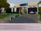 Sims 4 — Modern House by In_Sims — Spacious modern house with a chic poolside area and a hidden Jacuzzi. Include: -Large