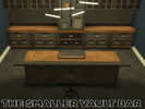 Sims 4 — The Smaller Vault Bar by vplumbobber — A one tile versions of the base game Vault Bar. Comes in all the original