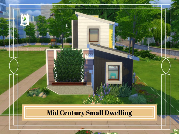 Sims 4 — Mid Century Small Dwelling by auvastern — Live your life with your small family in this cozy small house!