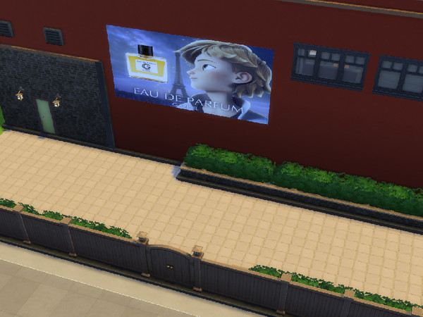 Sims 4 — Miraculous Ladybug - Adrien Billboards (Cats and Dogs Mesh!) by theclevernugget — | Resized for a closer look! |