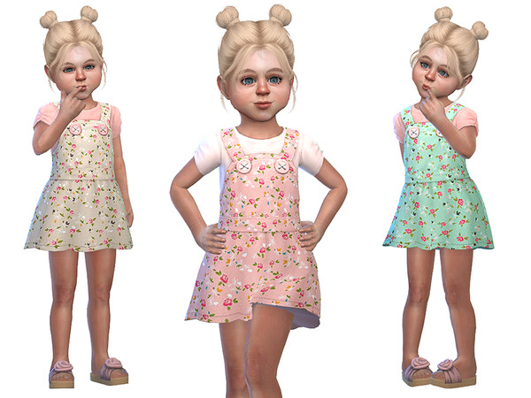 The Sims Resource - Pinafore for Toddler Girls 01 - SP Toddler needed
