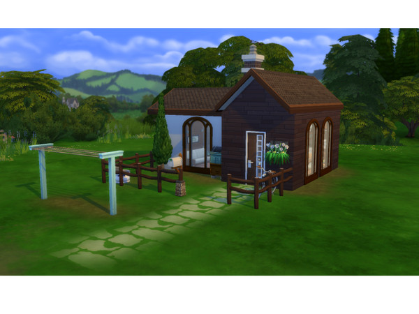 Sims 4 — Tiny Home No CC  by SnowKimx — Been getting into building lately and had to share this build! Starter house 18K
