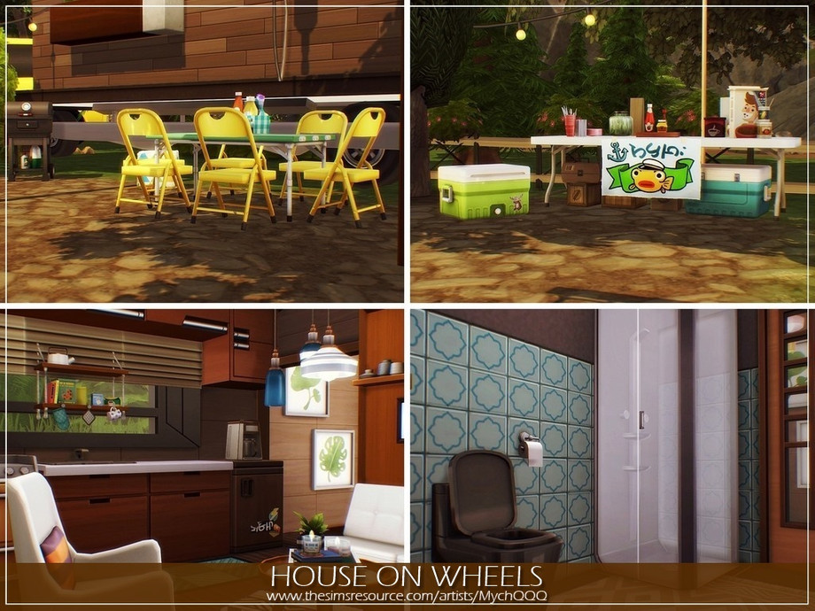 The Sims Resource House On Wheels, How To Add Wheels A Kitchen Island Sims 4