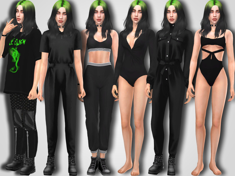 Sims 4 - Billie Eilish by MSQSIMS - Name : Billie Eilish Age : Young Adult ...