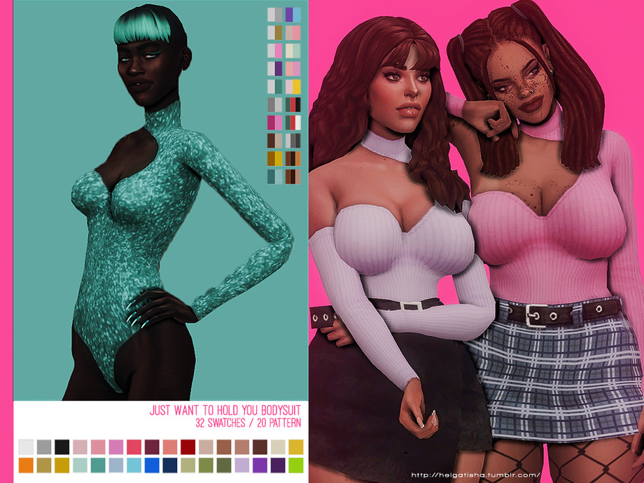 The Sims Resource - [helgatisha] Just Want To Hold You Bodysuit