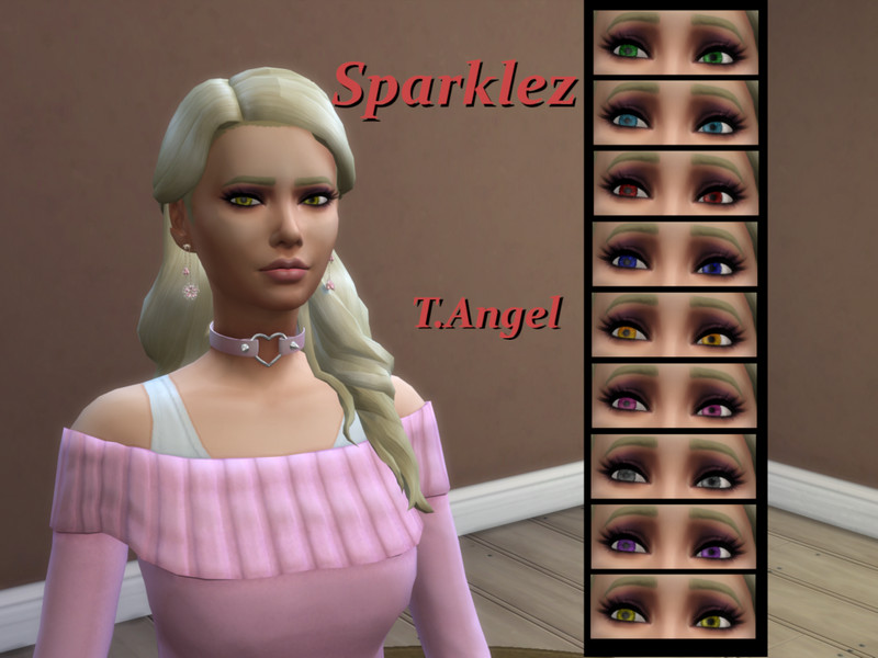 Sims 4 Sparkly Eyes - Colorful Sparklez by TechnoAngel