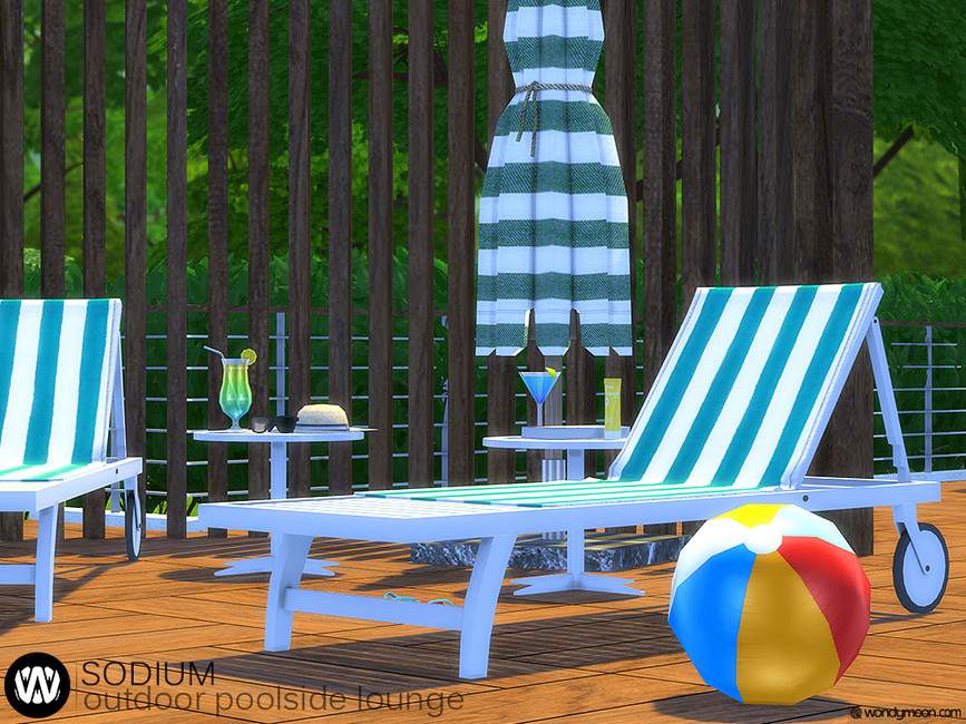 The Sims Resource Sodium Outdoor Poolside Lounge