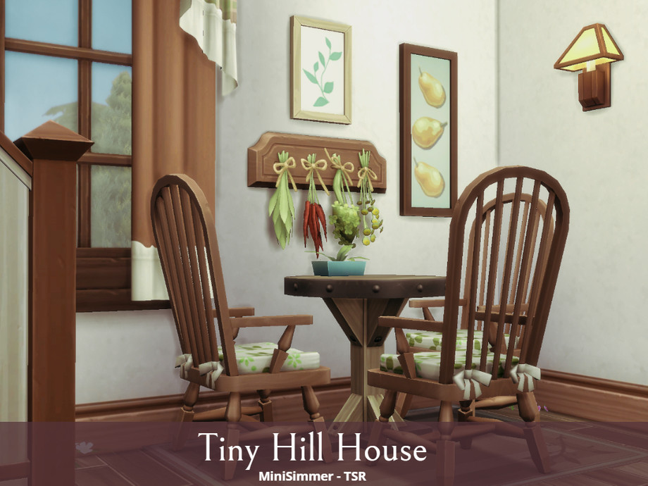 Sims 4 - Tiny Hill House by Mini_Simmer - This is a tiny cottage build on a...