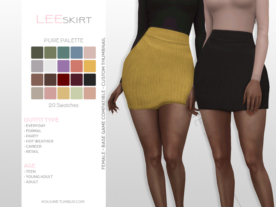The Sims Resource - Lee Skirt