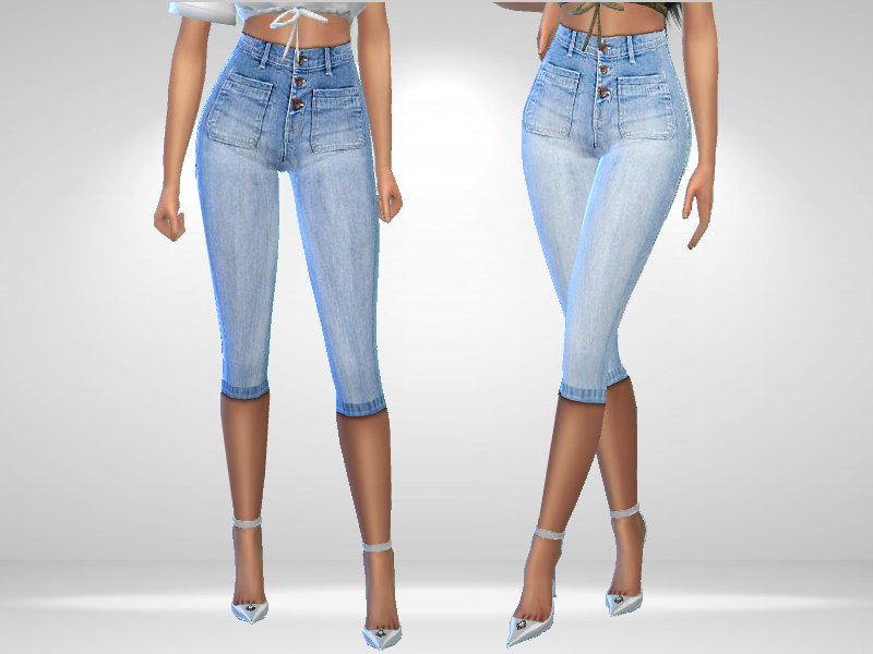 The Sims Resource Cropped Jeans