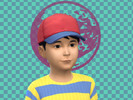 Sims 4 — Fuzzy Pickles Set (Ness's Cap and Shirt) by GentleRalts — A set including recreations of Ness's cap and shirt