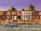 Sims 4 — Oceanfront Modern House by Bidomaudo — This Oceanfront Modern House for a family living their life in Sulani,