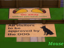 Sims 4 — WelcomeMat_V1-Mouse. by 4anight113 — Base game rug recolored for welcome mat. 2 swatches. 