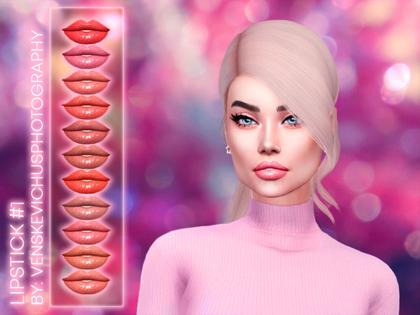 Sims 4 — LIPSTICK #1  by Jul_Haos — - CATEGORY: LIPSTICK - SAMPLE: 11 - AGE: TEEN-ELDER - GENDER - FEMALE - HQ TEXTURES -