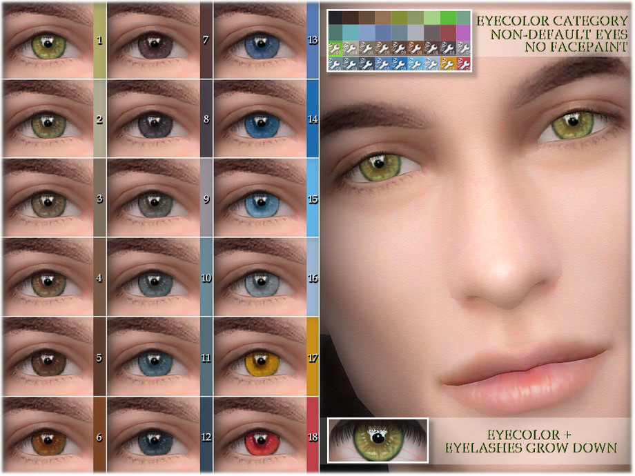 Sims 4 default eyes cc replacement